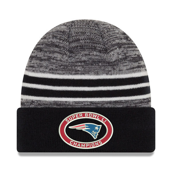 New England Patriots New Era Super Bowl LI Champions Marled Cuffed Knit Hat - Navy